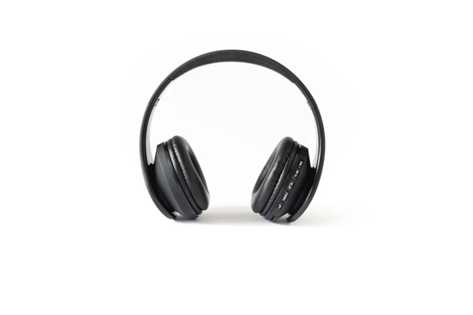 Over-ear headphones on a white background